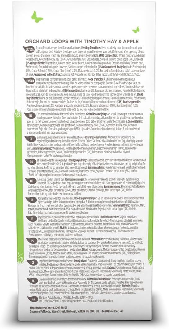 Selective Naturals Orchard Loops with Timothy Hay & Apple (Pack of 4)