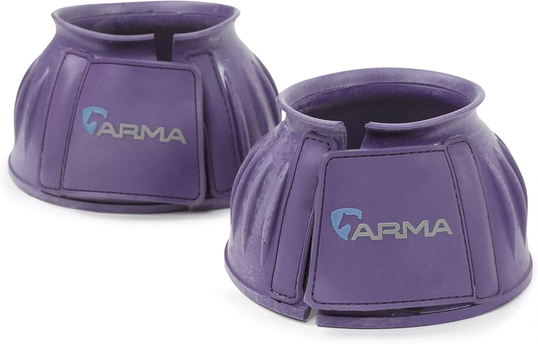 Shires Arma Overreach Bell Boots: Protect Your Horse's Hooves in Style Baby Blue/Pony
