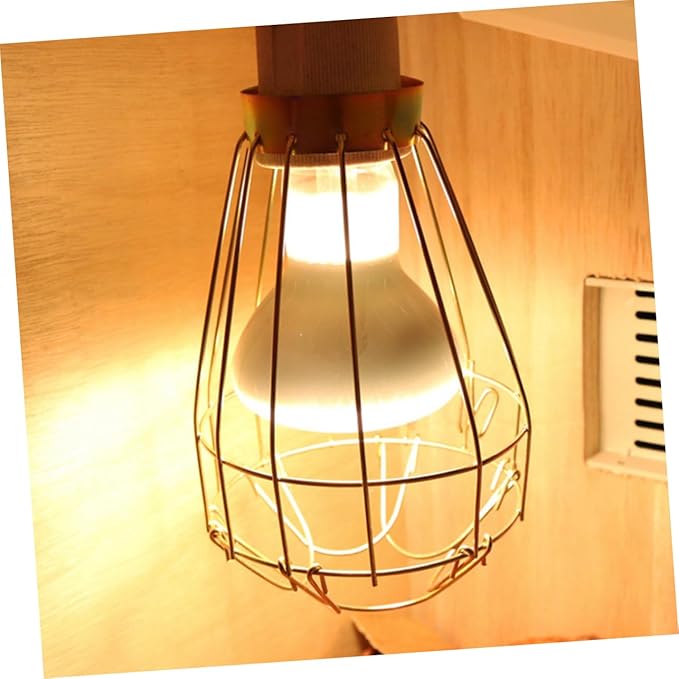 VICASKY Reptile Heater Guard Scald Heating Lamp Protector Mesh Cover for Safe Use Heating Bulbs and Lampshades for Reptile Habitats 3-Piece Set