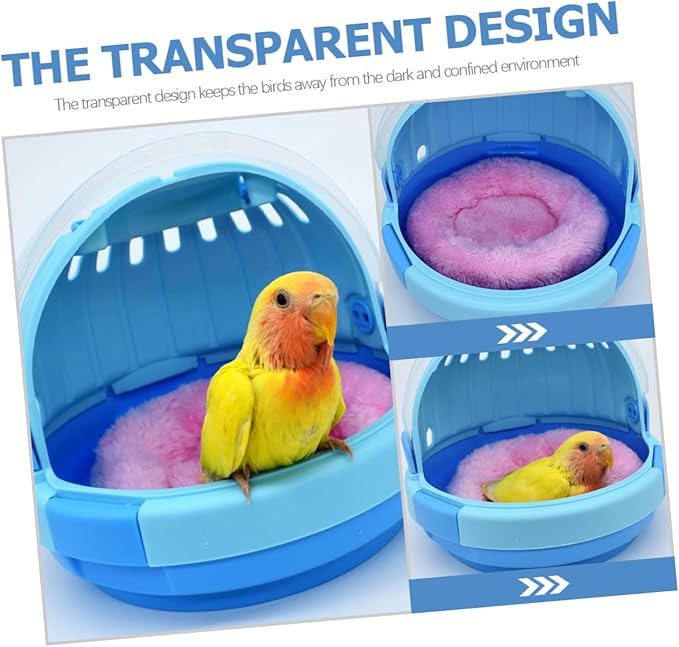 Portable Handheld Pet Carrier Cage for Small Parrots Travel-Friendly Design Breathable Ventilation for Outdoor Adventures Safe and Comfortable Space for Birds