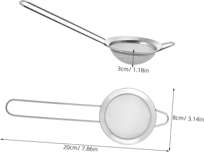 Toyvian 2pcs Stainless Steel Reptile Sand Scoop Shovel for Efficient Litter Cleaning for Tortoise Lizard Snake Substrate Comfortable Handle Durable Design Fine Mesh Filtering