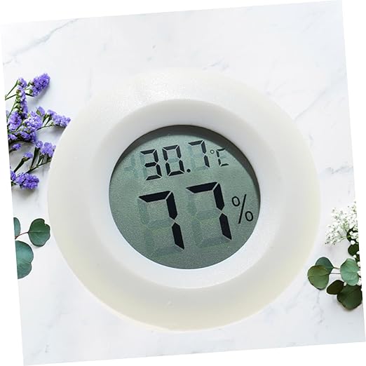 Happyyami Indoor Thermometer Humidity Digital for Home Office Reptile Terrarium Wall Mount