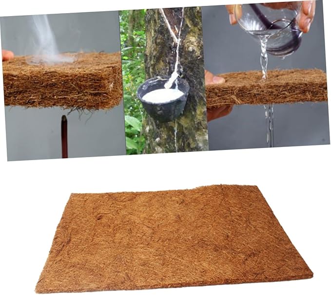 MERRYHAPY Bearded Dragon Accessories Reptile Mat Coconut Fiber Bedding Terrarium Liner