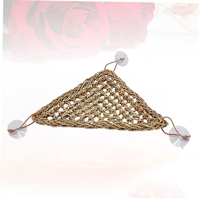 SUPVOX Reptile Sleeper Hammock Comfortable Lizard Bed Swing Mat Suckers Triangle Stable Design