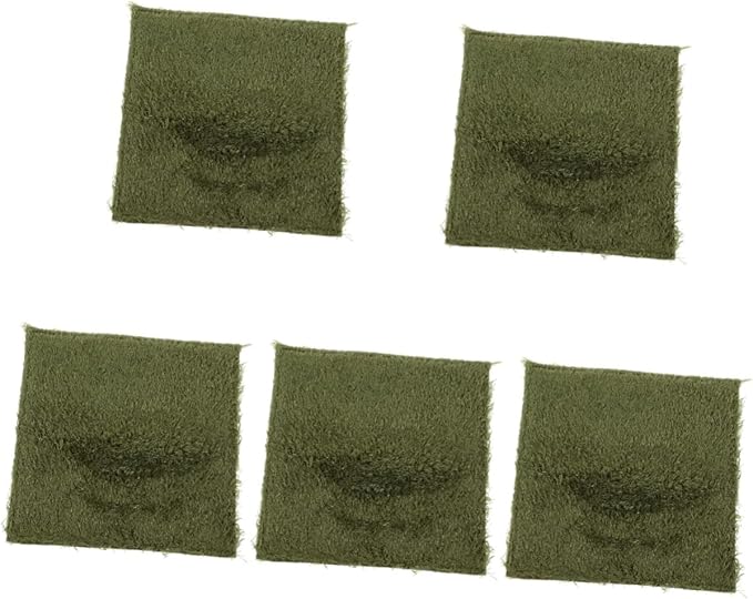 BESPORTBLE 5pcs Reptile Carpet Mat Imitation Grass Bedding Liner for Tortoise Snake Terrarium Portable Wear-Resistant Easy to Clean s