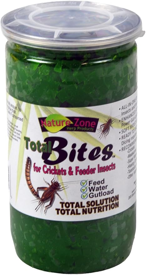 Nature Zone Total Bites for Crickets & Feeder Insects, Soft Moist Food, 24-Ounce