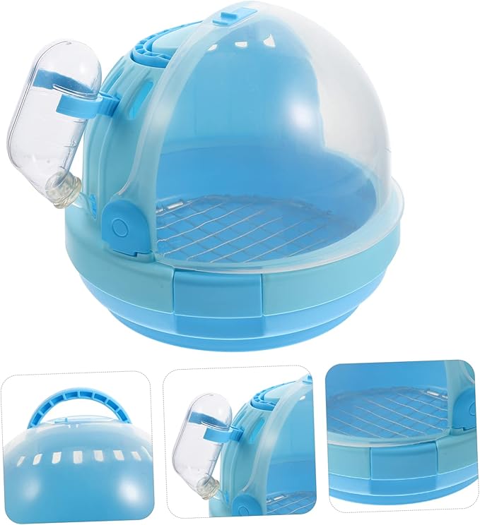 Portable Bird Carrier Cage for Parrots and Budgies Handheld Travel Cage Insulated Nesting Area 2-Piece Set for Outdoor Use