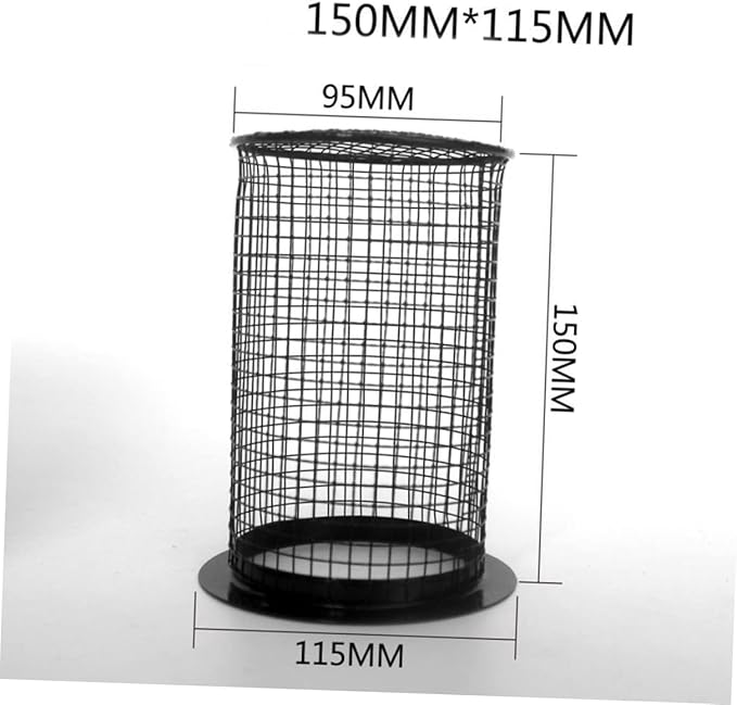 ABOOFAN Round Reptile -Scald Lamp Cover Black Heating for Reptile Easy to Install Material Essential for Terrarium Safety