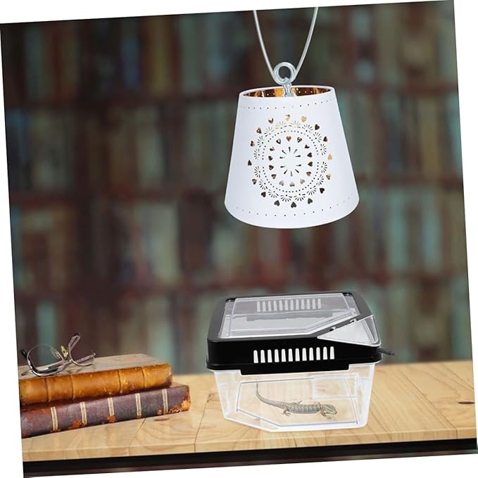 LIOOBO Professional Reptile Lamp Shade Clip Sturdy Lamp Shade Holder for Reptile Tank Lighting
