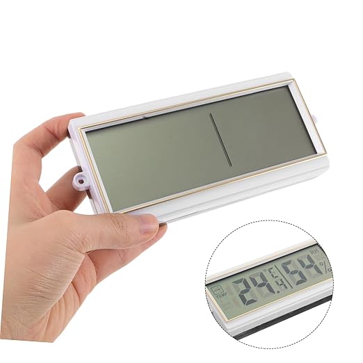 POPETPOP Digital Hygrometer Thermometer for Reptiles Accurate Temperature and Humidity Monitor with LCD Display Easy Setup for Home and Pet Environments