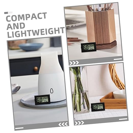 5pcs Indoor Digital Hygrometer and Compact Room Humidity Gauge for Home Portable Measurement Tool for Reptiles Greenhouse and Plants