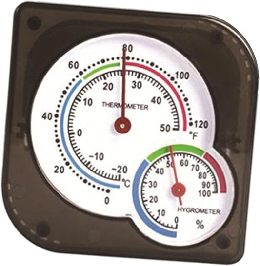 Thermometer Hygrometer Temperature Humidity Meter High Precision Analog Mini for Office Terrarium Home Industry Room