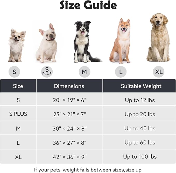 JOEJOY Small Dog Bed for Small Dogs, Removable Washable Cover Orthopedic Soft Faux Rabbit Fur Pet Bed, Anti-Slip Fluffy Plush Puppy Bed, 20"x19"x6", Leopard Print, Grey