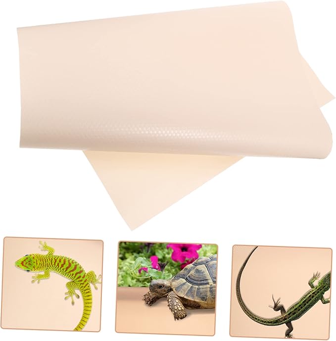 GANAZONO Reptile Carpet Mat for Terrarium Soft Substrate Liner Portable Bedding for Leopard Gecko Bearded Dragon Lizard Snake and Tortoise Lotus Pink