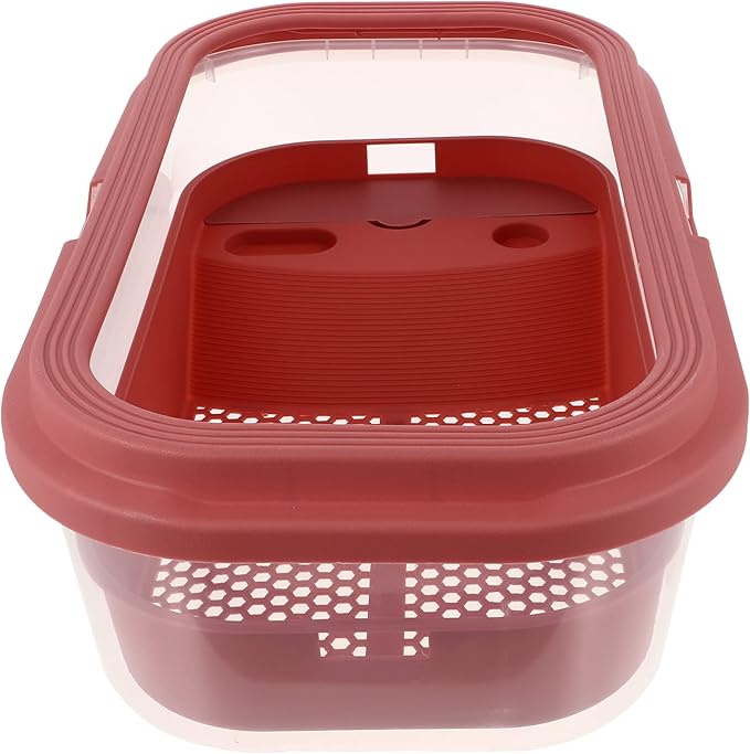 POPETPOP Plastic Tortoise Tank Terrace for Turtle Spacious Home Aquarium for Large Turtles Plastic Material Non- Ramp for Easy Climbing for Healthy