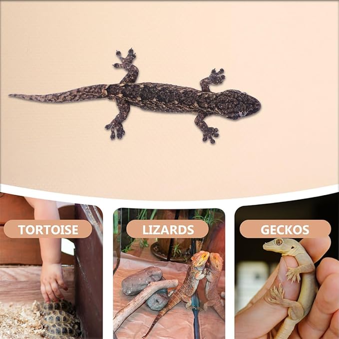 Toddmomy Eva Reptile Carpet Mat for Tortoises and Lizards Non- Terrarium Liner Large for Bearded Dragons Snakes and Tanks
