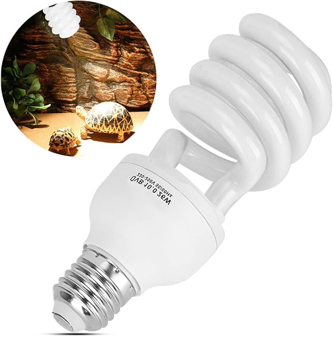 26W Energy Saving UVB Lamp, Reptile Sunlight Lamp 10.0 for Desert Type - Promotes Growth, Vitamin D3 Synthesis, Ideal for Lizards and Succulent Plants