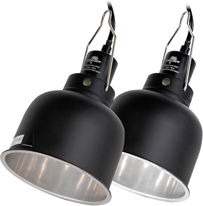 Reptile Dimming Thermostat with 2 pack Dome Lamp Fixture