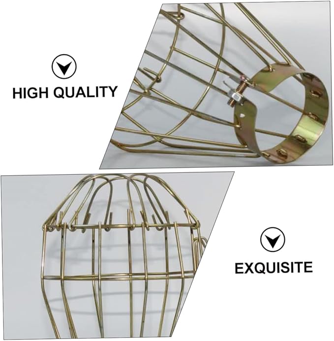 Reptile Heating Scald Lamp Cover 3-Piece Iron Wire Mesh Protective Shade for Reptile Box PET Lampshade Heat Resistance for Safe Temperature Control
