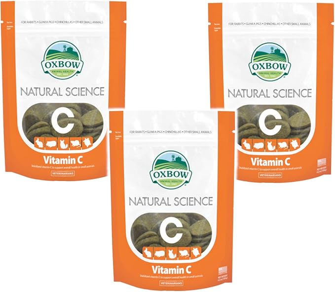 Oxbow Natural Science Small Animal Vitamin C Supplement - 60 count - 3 Pack