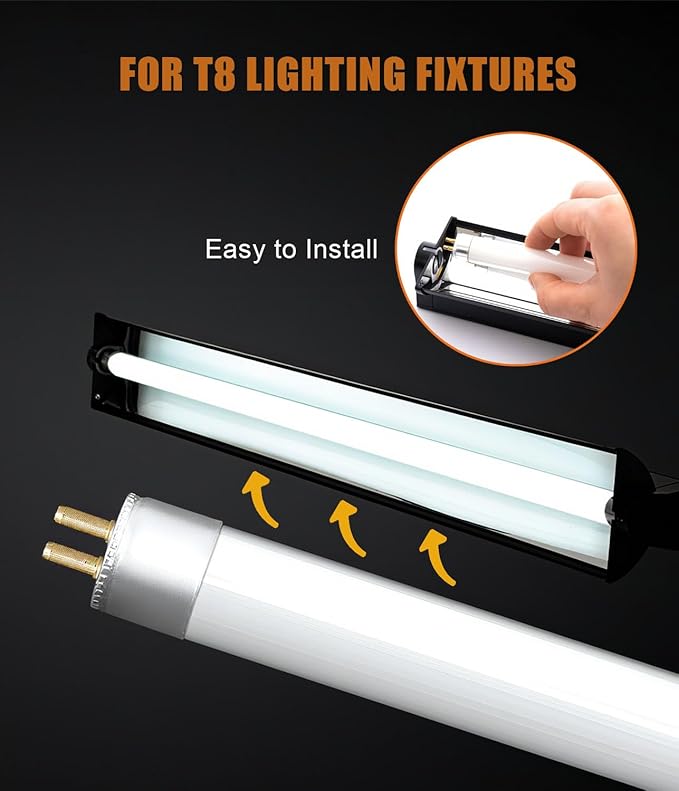 3 Pack T8 UVB Reptile Light 15W 10.0, UVA UVB Light Bulb for Reptiles, 18inch Reptile UVB Lamp Tube for Bearded Dragon, Chameleons, Turtles, Tortoises, Lizards - Desert & Tropical Reptiles