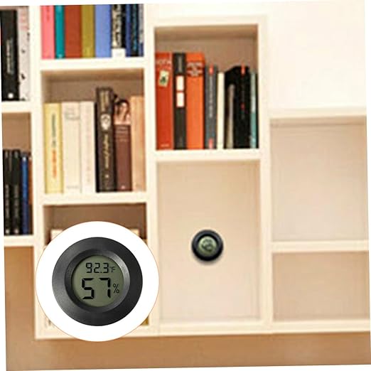 Totority 7pcs Mini Digital Thermohygrometer Reptile Tank Humidor Indoor/Outdoor Temperature Humidity Gauge