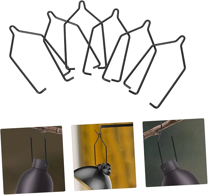 6pcs Metal Reptile Lamp Clips Light Holders for Terrariums Clamps for Reptile and Plant Use Easy to Store and Install