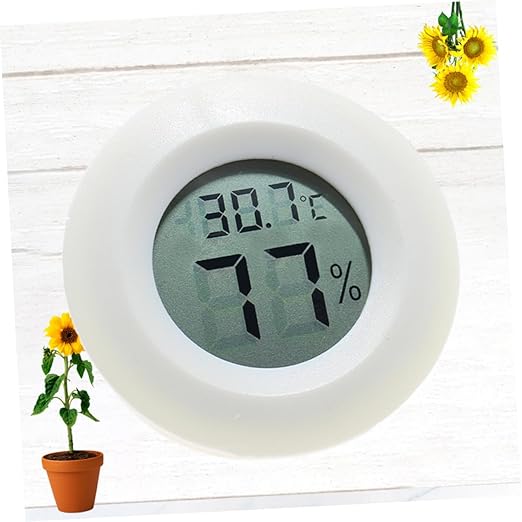 BESPORTBLE Digital Thermometer Hygrometer for Bedroom Reptile Tank Indoor Humidity Celsius Temperature Reptile Terrarium Monitor