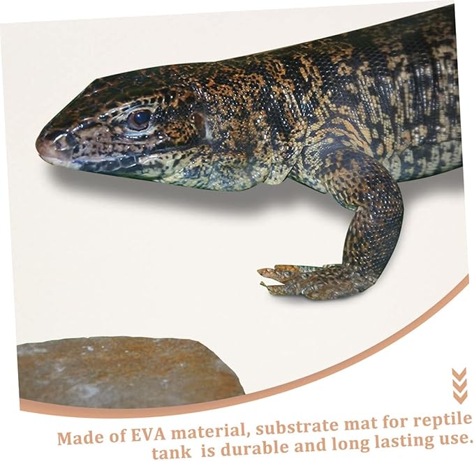 ERINGOGO Reptile Carpet Mat for Terrarium Comfortable Substrate Bedding for Bearded Dragons Leopards Lizards Snakes Turtles Dust