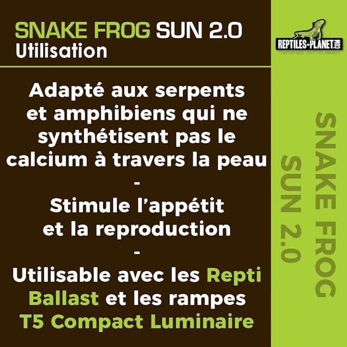 Reptiles Planet - Snake Frog Sun 2.0 - T5 Fluorescent Tube for Snakes and Amphibians - 24 W / 58 cm
