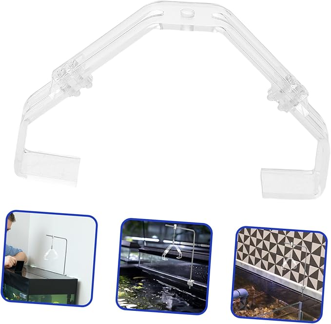 Abaodam 2pcs Aquarium Lamp Fixing Clip Stable Support for Fish Tank Reptile Terrarium Lighting and Versatile Light Holder Parts