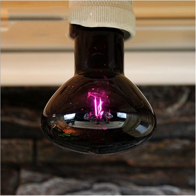 Reptile Tortoise Halogen Lamp Uva Night Light Heating Lamp Moonlight Heating Lamp 25W/50w/75W/100W(75w)