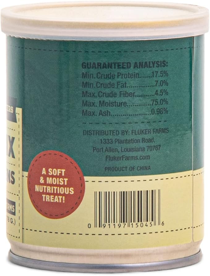 Fluker's Culinary Coop Canned Mealworms and Crickets Chicken Treat, All Natural and Packed with Protein, 2.75 oz