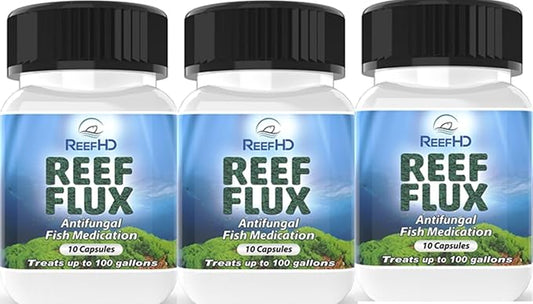 ReefHD Reeflux FIuconazole 200mg fungaI Fish lnfections lchthyophonus SaproIegnia KlLL Bryopsis Green Hair AIgae Aquarium Reef Flux AIgae Buster (3 Packs)