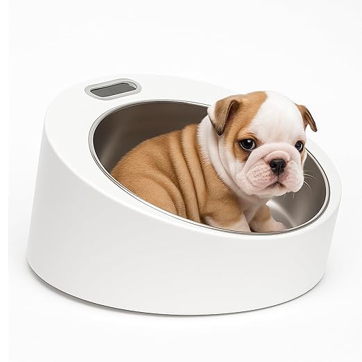 Neonatal Puppy Scale with Stainless-Steel Bowl - Digital Weight Scale for Newborn Puppies, Kittens & Small Pets, Designed to Track Growth and Feeding Progress (Multi-use)