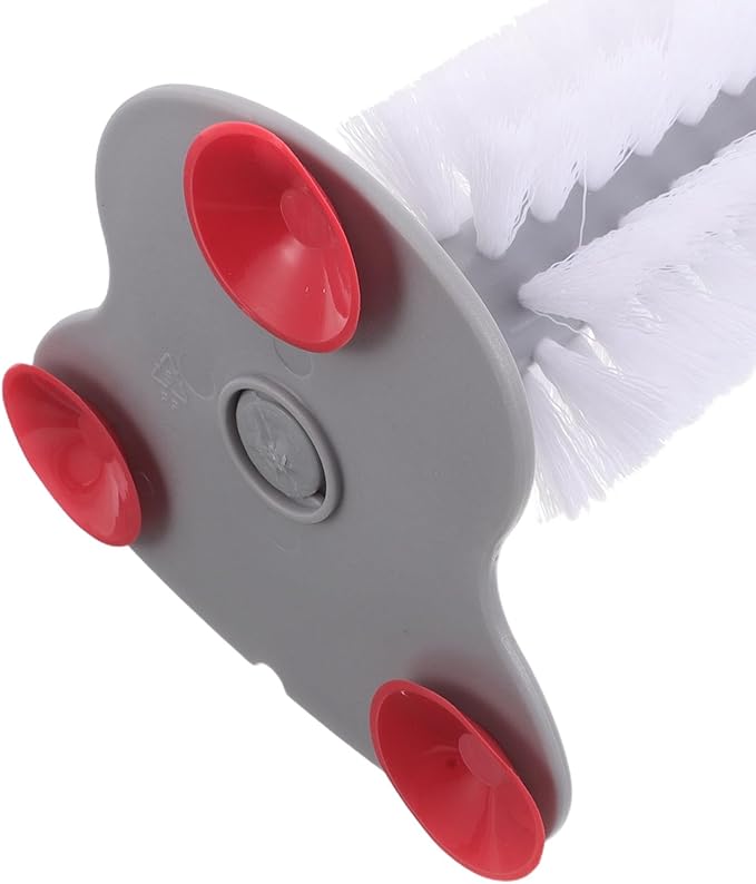 Toyvian Turtle Shell Cleaning Brush with Suction Cup Soft Bristle Turtle Scratcher for Aquarium Reptile Supplies and Shell Maintenance