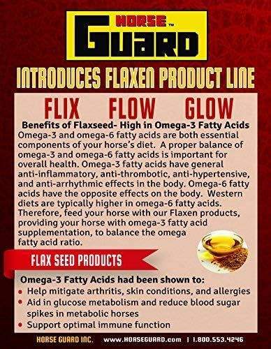 Flix 9 lb, 100% Flaxseed Healthy Treats for Horses, High in Omega-3 Horse Treats