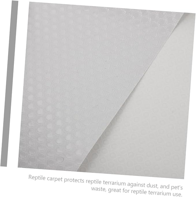 Mikikit Reptile Carpet Mat for Snakes Lizards Turtles Sturdy Terrarium Bedding Water-Resistant Design 2ft x 4ft Size for PET Cage Accessories