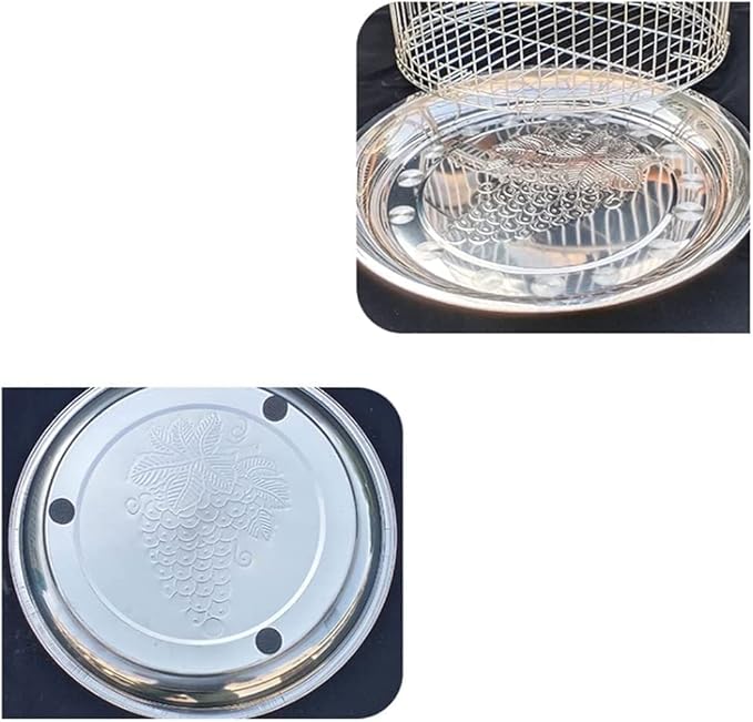 Metal Bird Cage Portable Hook Bird Carriers for Home Outdoor Garden Hanging Flying Bird Cage Easy to Clean Birdcage，40cm/15.7in