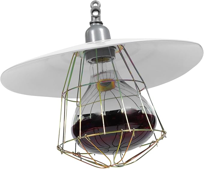 Kisangel 1pc Heating Lamp for Livestock and Reptile Pet Supplies Efficient Warmth for Incubators and Cages Net Design High Thermal Efficiency Random Random Color