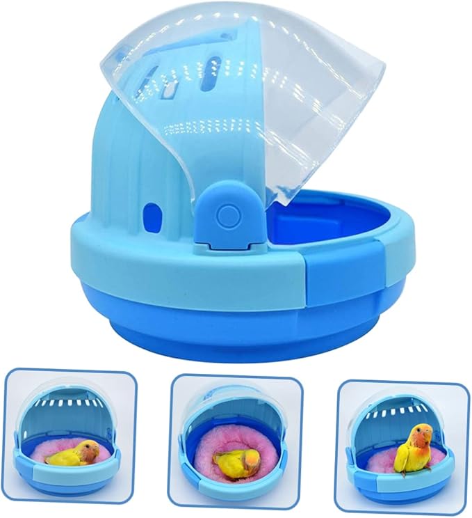 Portable Handheld Pet Carrier Cage for Small Parrots Travel-Friendly Design Breathable Ventilation for Outdoor Adventures Safe and Comfortable Space for Birds