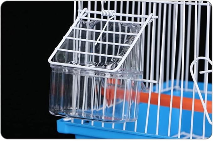 Bird Cage Metal Iron Bird Cage Portable Bird Carriers Small Ornamental House Birdcages for Small to Medium Birds Bird Nests Novel Design，Yellow