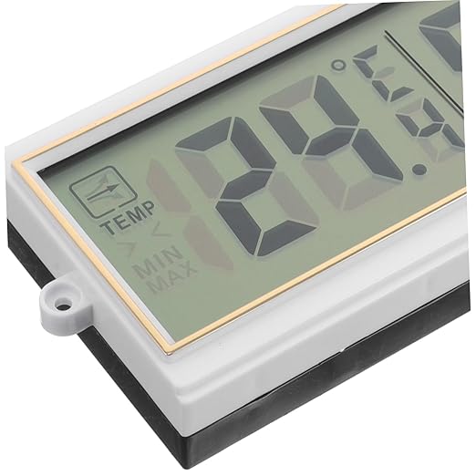 POPETPOP Digital Hygrometer Thermometer for Reptiles Accurate Temperature and Humidity Monitor with LCD Display Easy Setup for Home and Pet Environments