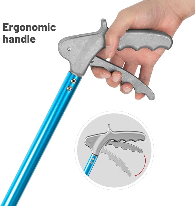 G2 47.2-inch Professional All-Aluminum Alloy Snake Tong Reptile Grabber Rattle Snake Catcher Wide Jaw Handling Tool with a Protective Structures for Snakes(47.2inch)