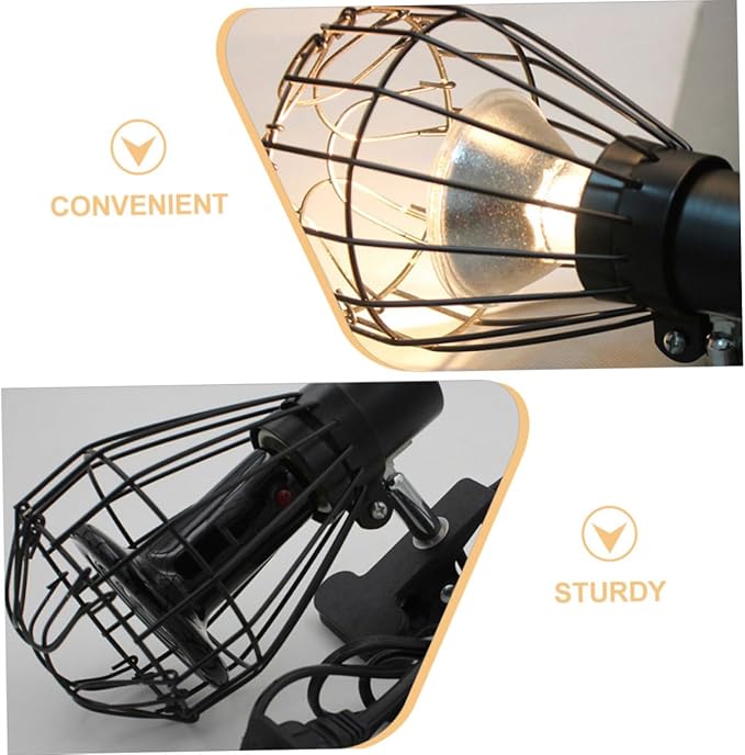 SOLUSTRE 2sets Dome Shaped Bulb Shade Reptile Terrariums Heat Lamp Cover Anti-Scald Lamp Mesh for Reptile Pets 2pcs*2