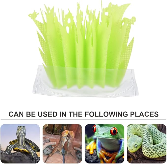 Milisten 3pcs Reptile Humidifier for Terrarium Decor Washable Imitation Plants for Habitat High Humidity for Reptiles Eco-friendly Design for Easy Use
