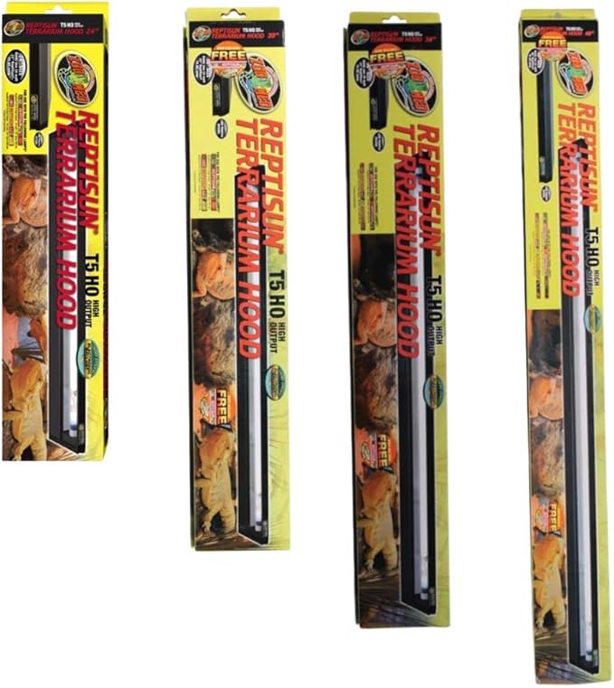 DBDPet 's Bundle with Zoomed Reptisun T5 Hood with 5.0 UV-B Bulb 24" - includes Pro-Tip Guide