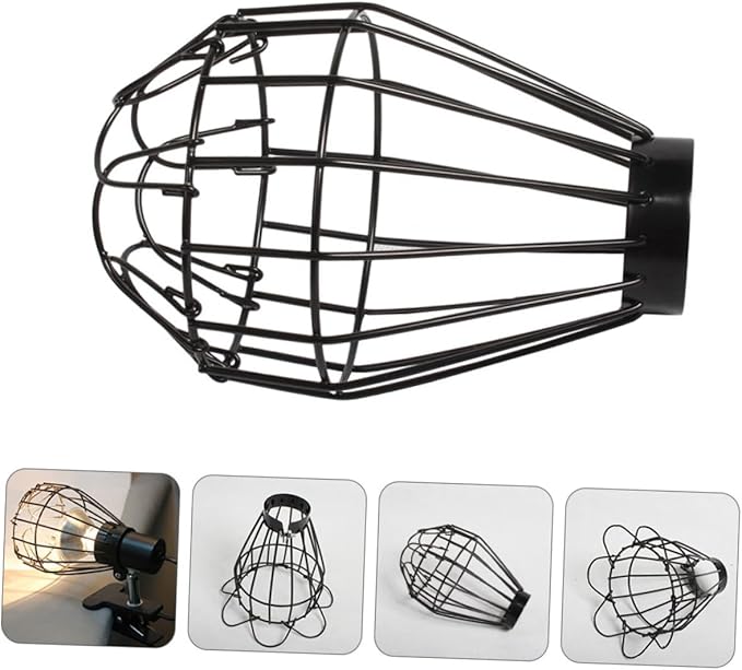 Cabilock 2pcs Insulation Lamp Shade for Reptile Supplies Bulb Guard for Pet Cage -scalding Design for Heat Lamps Reptile Habitat for Tanks and Boxes