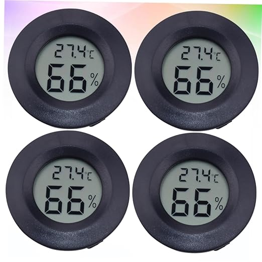 Milisten 12pcs Reptile Pet Box Temperature Humidity Compact Digital Thermometer for Snake Turtle Home Use Celsius