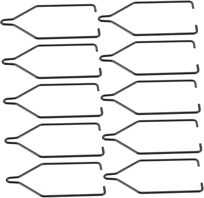 minkissy 10pcs Durable Reptile Lampshade Fixation Clips High Temperature Resistant Iron Clamps for Reptile Lamp Accessories Easy to Use Practical for Terrariums